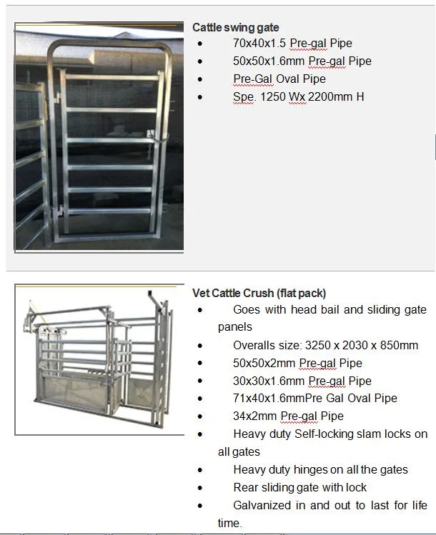 Quality Steel Livestock Corral Fence Cattle Yard Farm Fence Farm Equipment (XMM-FQ)
